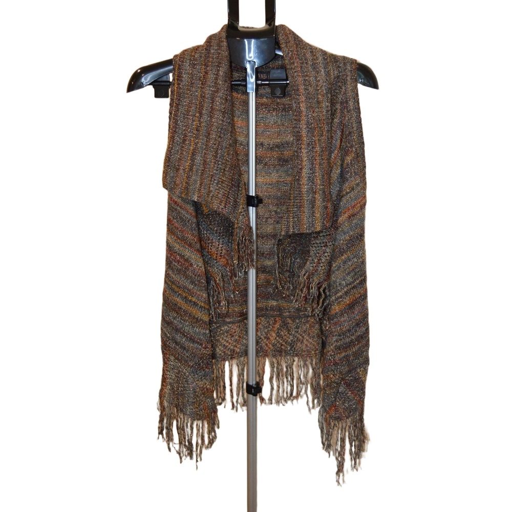 Shyanne Womens Shawl Cardigan with Fringe